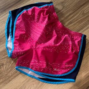Nike Fuchsia and Teal Running Shorts